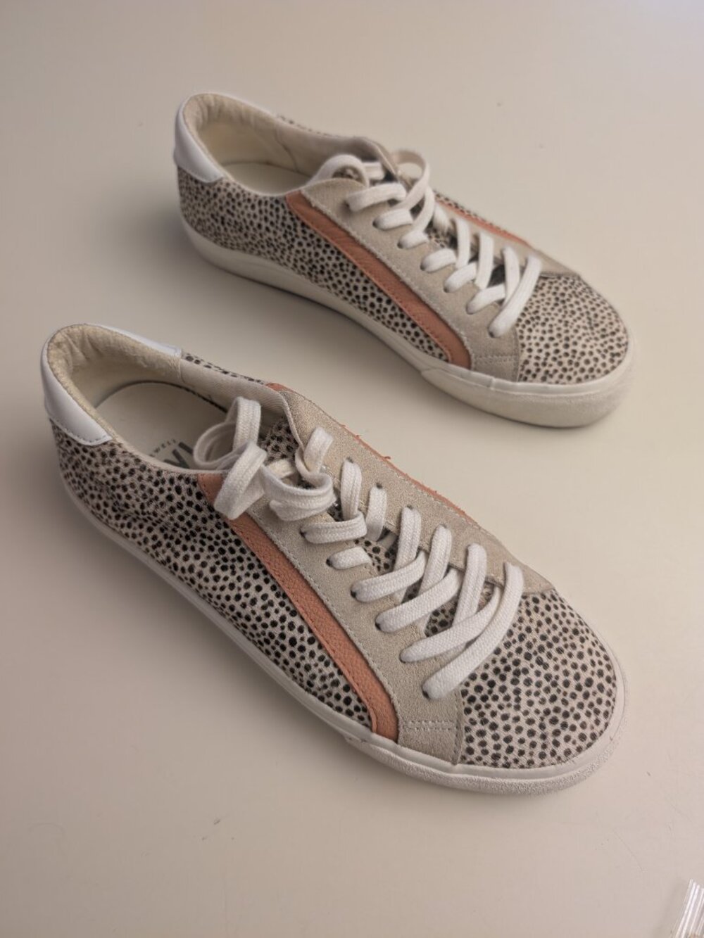 Madewell Sidewalk Low-Top Sneakers in Spotted Calf Hair. Women's Size 8 - Picture 2 of 6